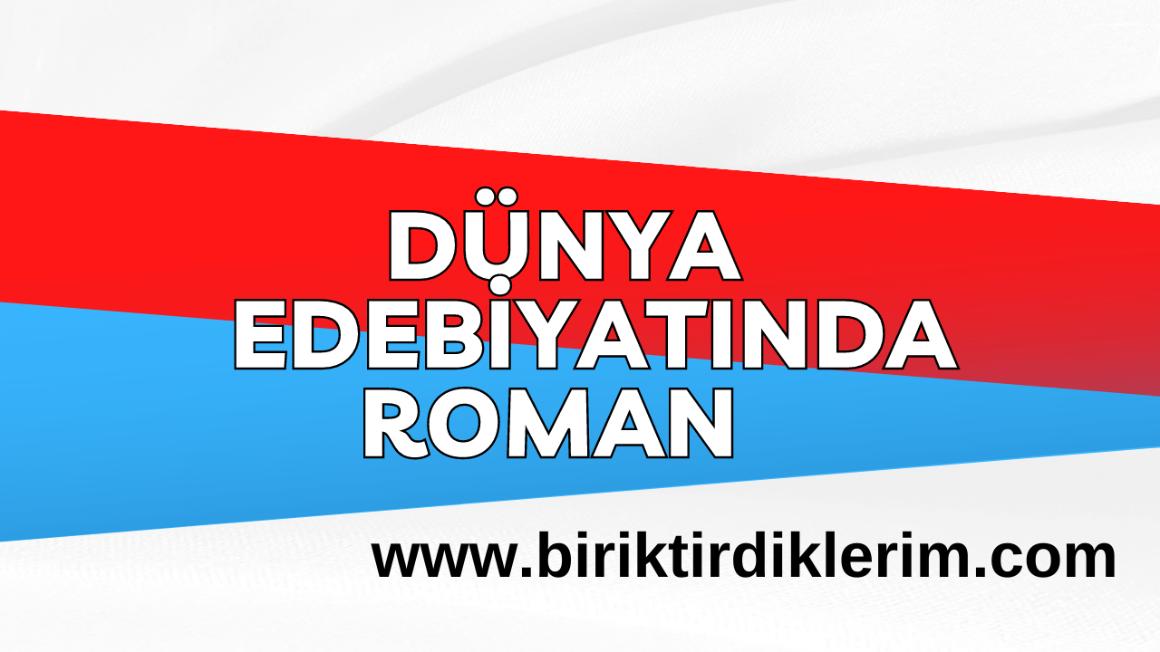 DÜNYA EDEBİYATINDA ROMAN