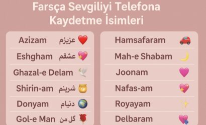 farsça sevgiliyi telefona kaydetme