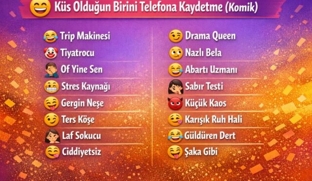 küs olduğun birini telefona kaydetme