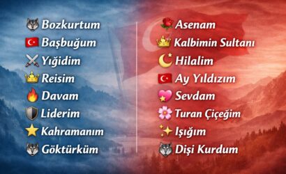 ülkücü sevgiliyi telefona kaydetme isimleri